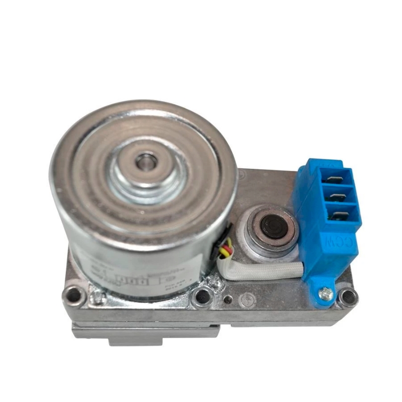 Silnik przekladniowy / silnik slimakowy z okraglym silnikiem do pieca na pellet 2 rpm - aksel 9,5 mm - 230 V 