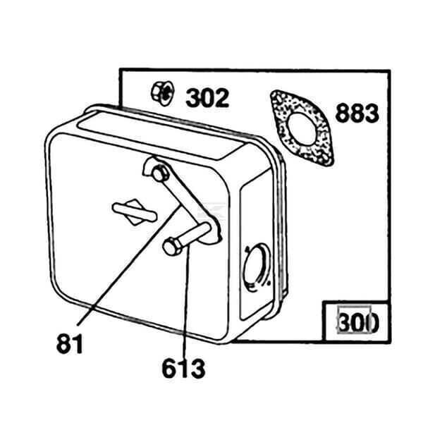 Układ wydechowy - 492746 - Briggs & Stratton