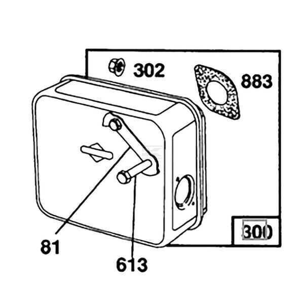 Układ wydechowy - 492746 - Briggs & Stratton