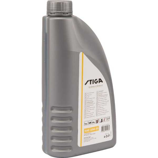 Stiga  - 1111923801 - Motorolie, 1,4 l, syntetisk, SAE 10W-30 fra Stiga