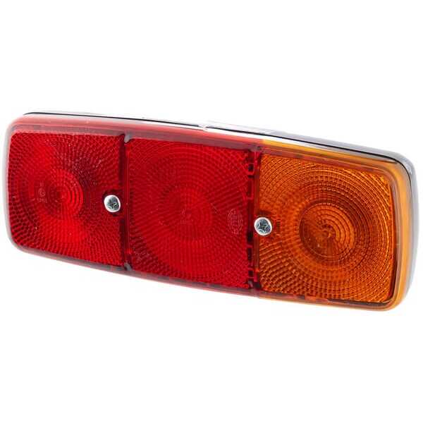 John Deere Lampa tylna zespolona 282x105mm - 2SD001699061 - Lampa tylna zespolona, prostokątna prawa 12/24V czerwona/pomarańczow
