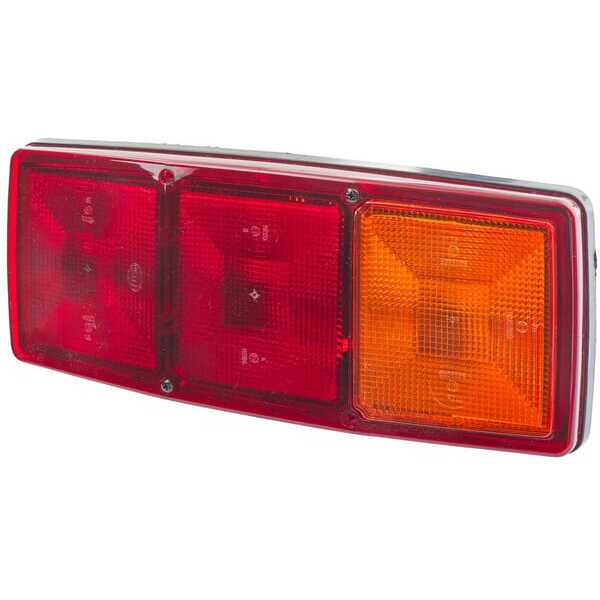 John Deere Lampa tylna zespolona 344x147mm - 2SD003167021 - Lampa tylna zespolona, prostokątna prawa 12V czerwona/pomarańczowa p