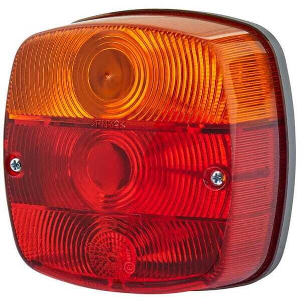 John Deere Lampa tylna zespolona 121x121mm - 2SE002578701 - Lampa tylna zespolona, 12/24V kwadratowa przykręcana, prawa/lewa Hel