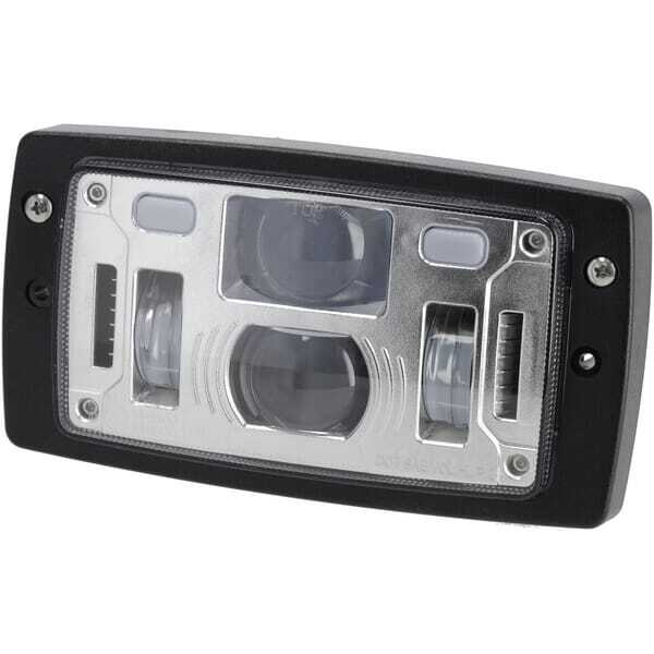 John Deere Reflektor przedni - LA10425 - Reflektor przedni LED, 40/22W, prostokątny, 10/30V 185x102x82 mm światła drogowe/światł