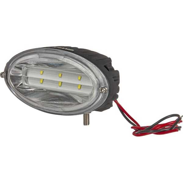 John Deere Lampy robocze owalne LED - LA10439 - Lampa robocza LED, owalna 30W 2400lm z wtyczką Deutz, światło rozproszone 6 LED 