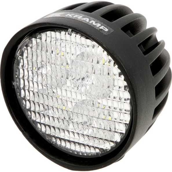 John Deere Lampy robocze okrągłe LED - LA10551 - Lampa robocza LED, okrągła 40W 4000lm 10/30V z wtyczką AMP 4 LED 360° Kramp