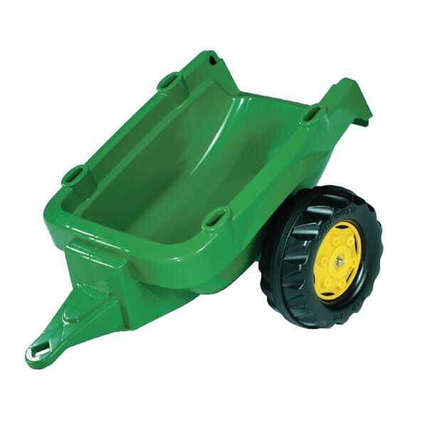 John Deere R12174 RollyKid Przyczepka zielona - R12174 - Przyczepa John Deere, zielono/żółta, wiek od 2.5 lat RollyKid Rolly Toy